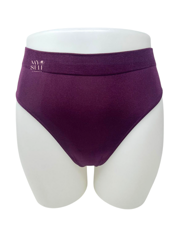 Wacoal 834175 Italian Plum B-Smooth Seamless Hi Cut Brief myselflingerie.com